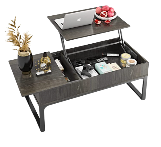 Lift Top Coffee Table with Hidden Storage Compartment