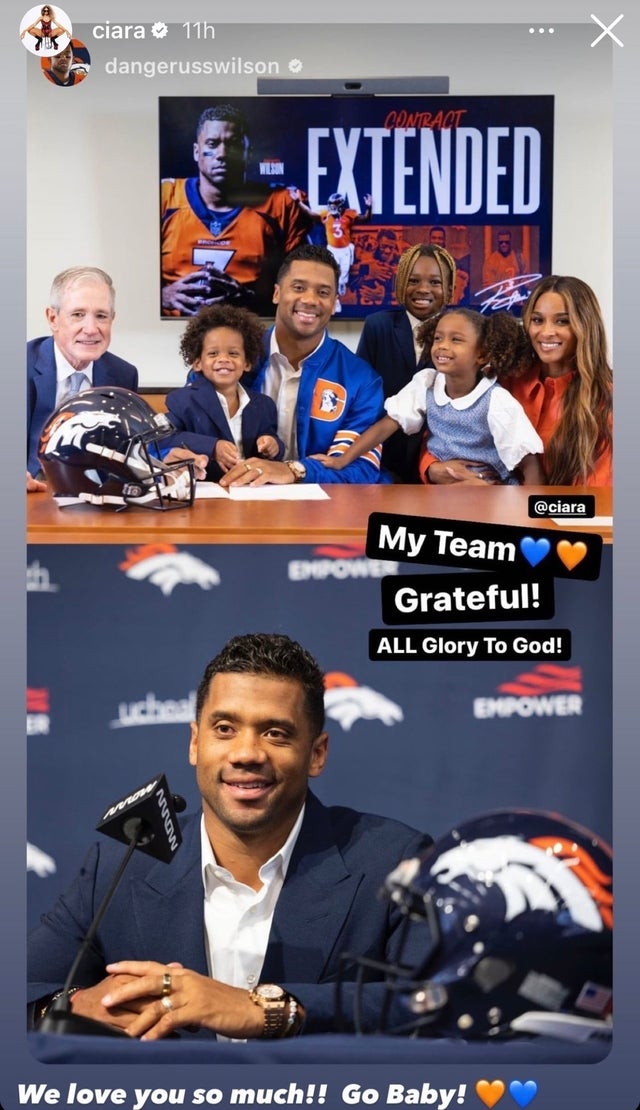 Denver Broncos Russell Wilson and Wife Ciara to Welcome New Baby