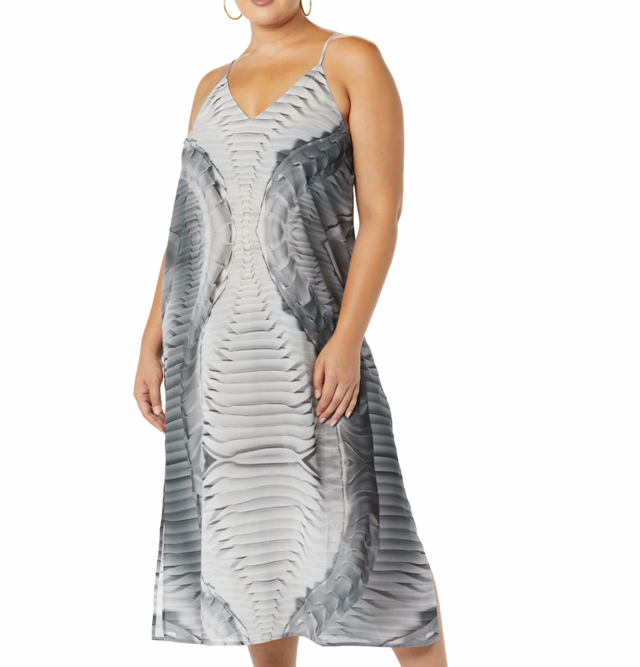 Georgette Printed Maxi Slip Dress Inspired by Georgia's Winning Look