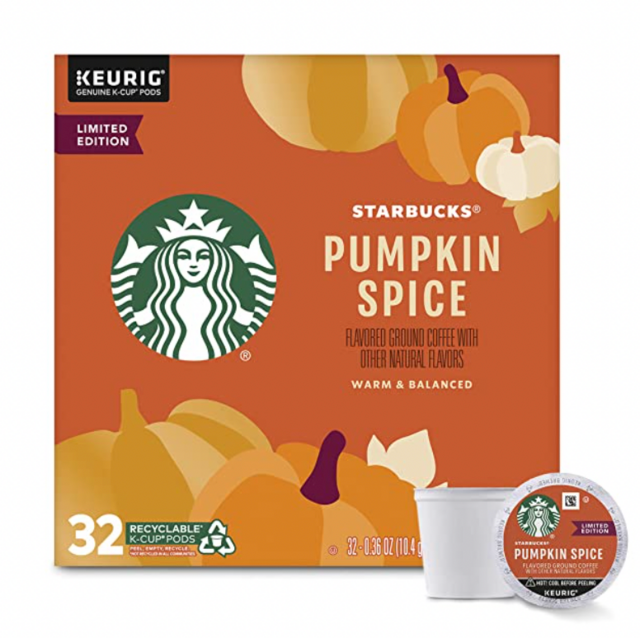 Starbucks K-Cup Coffee Pods—Pumpkin Spice Flavored Coffee