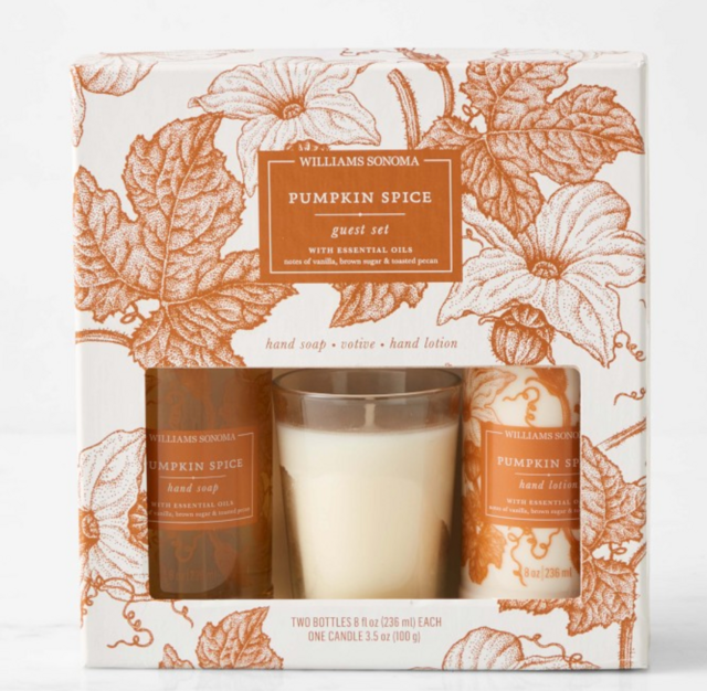 Williams Sonoma Pumpkin Spice Guest Set