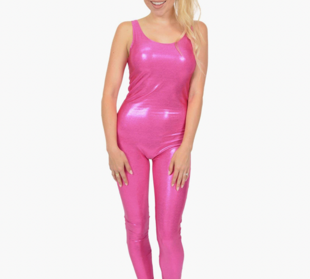 Women's and Girl's Cotton and Metallic Tank Unitard Doll Costume