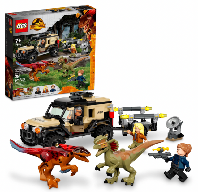 LEGO Jurassic World Dominion Pyroraptor & Dilophosaurus Transport