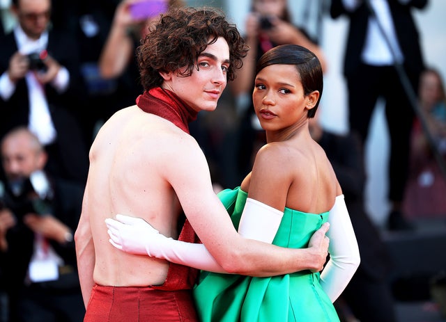 Timothee Chalamet and Taylor Russell