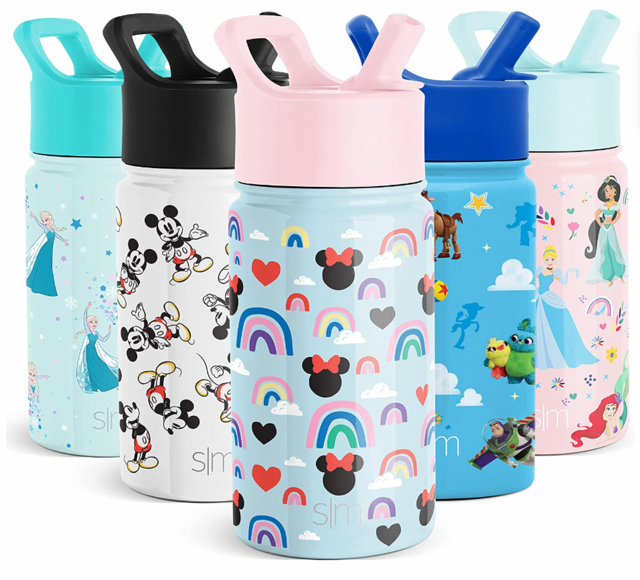 Simple Modern Disney Kids Water Bottle with Straw Lid