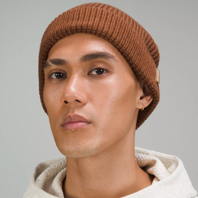 Close-Fit Wool-Blend Ribbed Knit Beanie