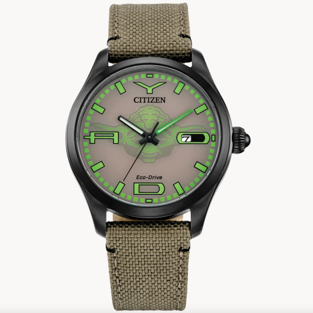 Yoda Brown Dial Nylon Strap Watch