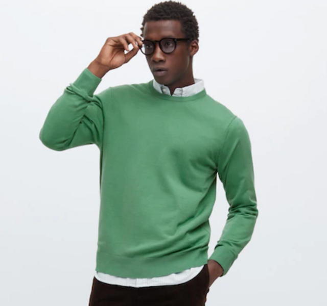 Uniqlo Extra Fine Merino Crew Neck Long-Sleeve Sweater