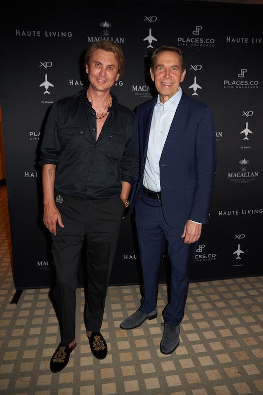 Jonathan Cheban aka Foodgod and Jeff Koons