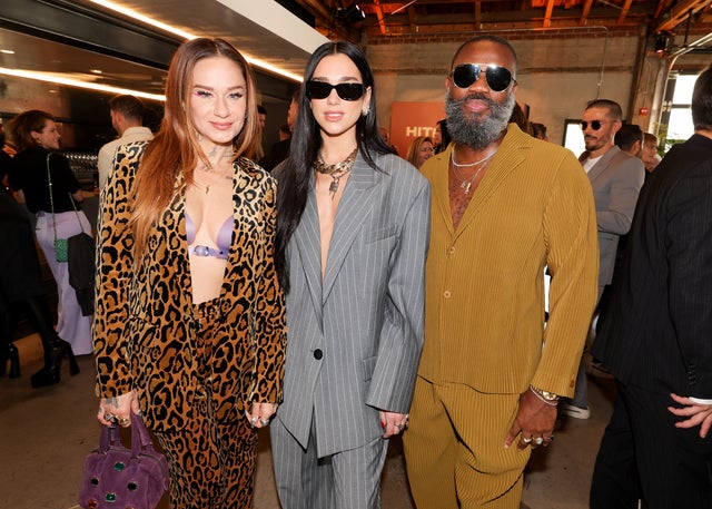 Sarah Hudson, Dua Lipa and Clarence Coffee Jr.