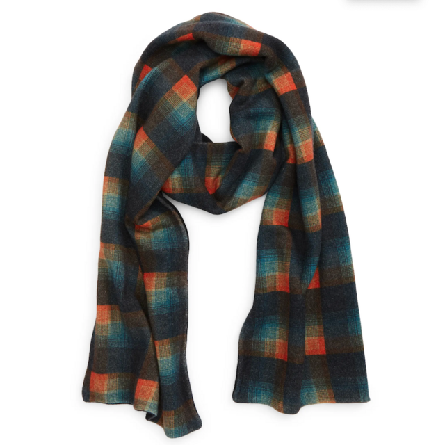 Good Man Brand Tartan Plaid Recycled Cashmere Scarf