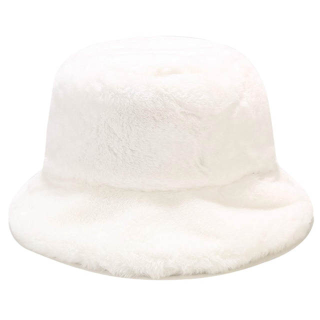 Umeepar Winter Faux Fur Bucket Hat