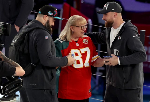 Jason and Travis Kelce's Mom Donna Reveals Her Favorite Son of the Moment  (Exclusive)