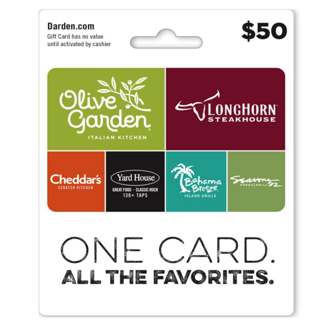 Darden Restaurants Gift Card