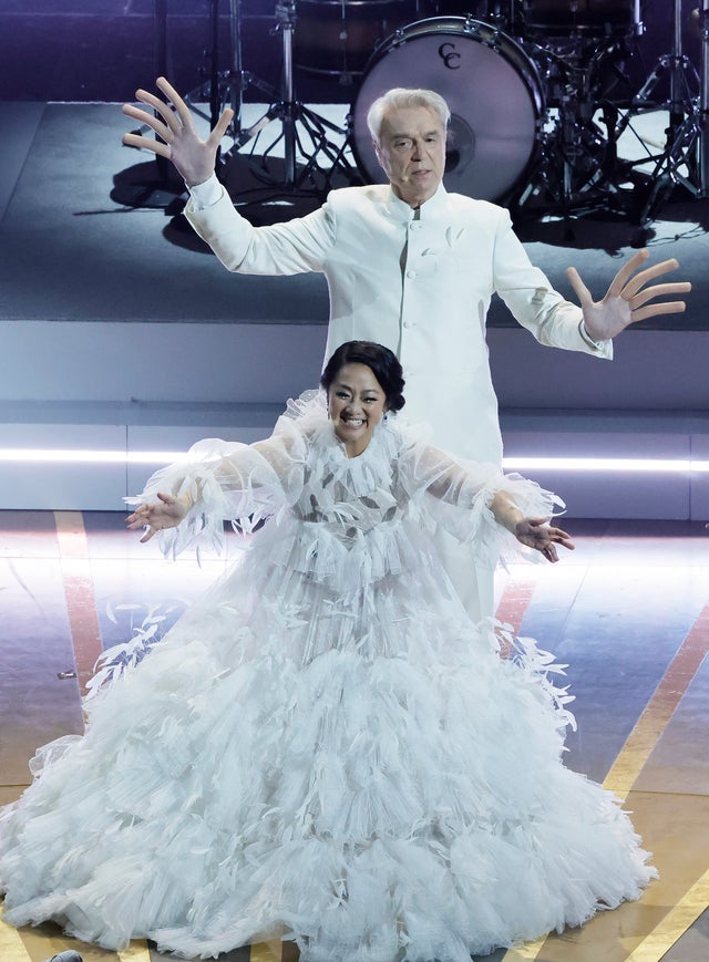 Stephanie Hsu and David Byrne perform "This Is A Life"