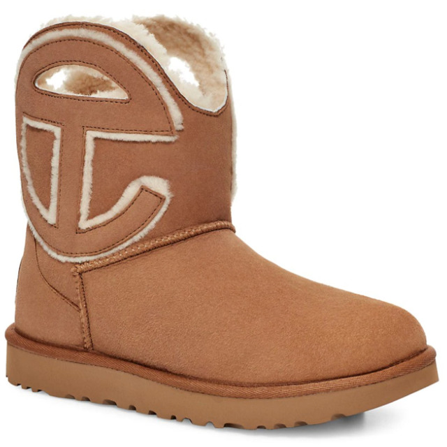 UGG x Telfar Logo Mini Lamb Fur Boots