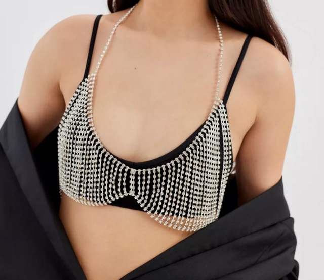 Urban Outfitters Kira Rhinestone Bra Top