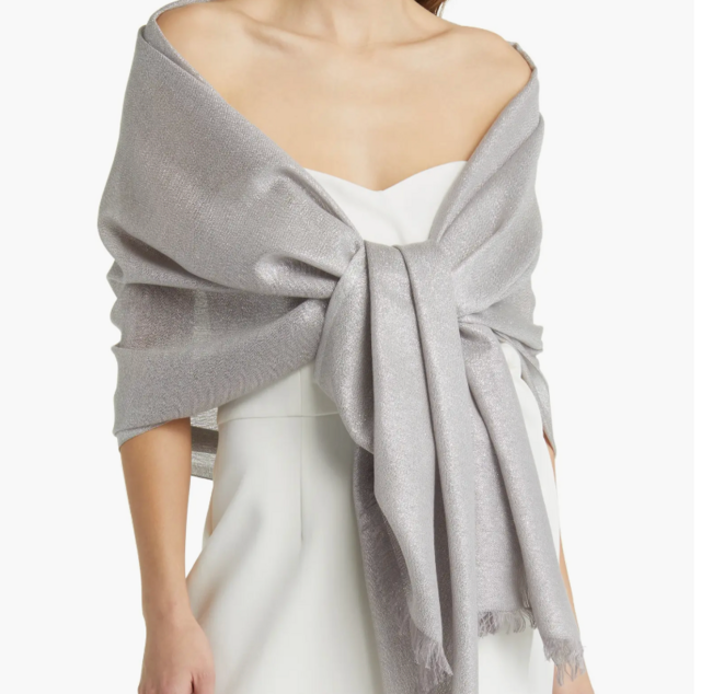 Nordstrom Metallic Lightweight Wrap