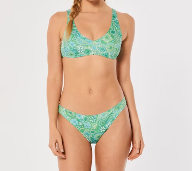 Hollister Ribbed V-Neck Scoop Bikini