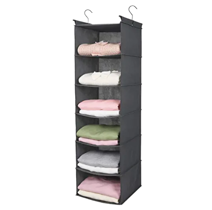 MAX Houser 6 Tier Shelf Hanging Closet Organizer