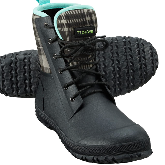 Tidewe Lace Up Rain Boots 