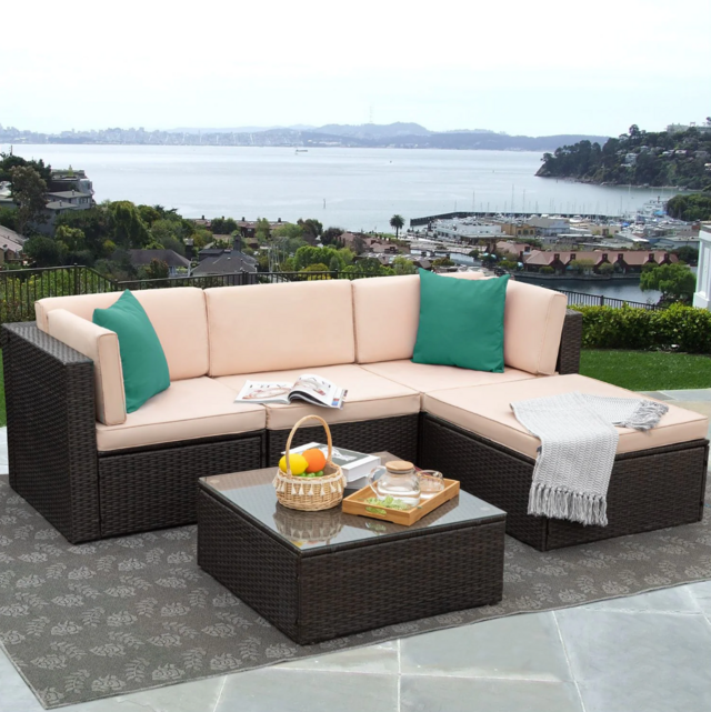 Homall 5 Piece Patio Furniture Set