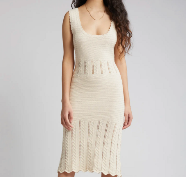 French Connection Nellis Sleeveless Cotton Sweater Dress