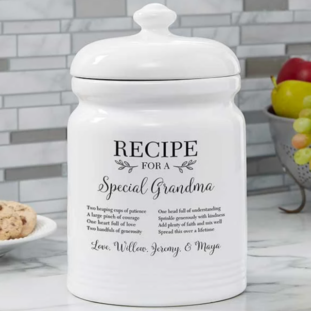 Personalization Mail Special Grandma Personalized Cookie Jar