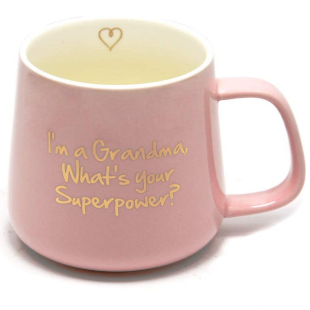 BigNoseDeer Pink Ceramics Grandma Coffee Mug