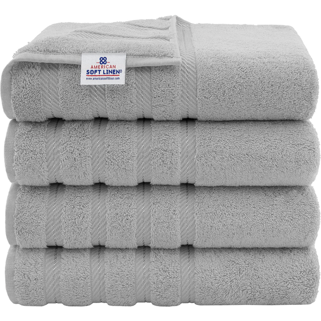 American Soft Linen Luxury 4-Piece Bath Towel Set