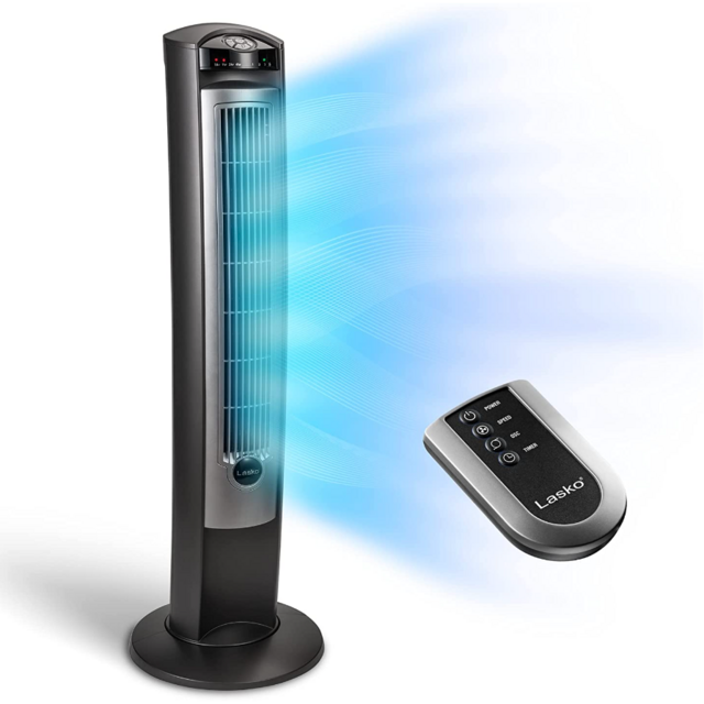 Lasko Oscillating Tower Fan With Remote Control