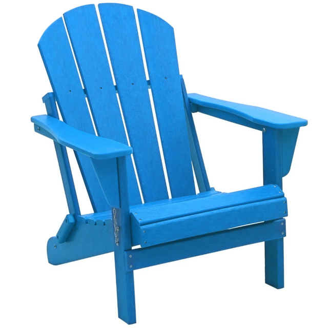 Beachcrest Home Shawnna HDPE Folding Adirondack Chair