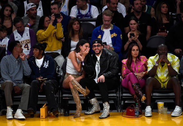 Kendall Jenner & Bad Bunny Sit Courtside On Date At L.A. Lakers