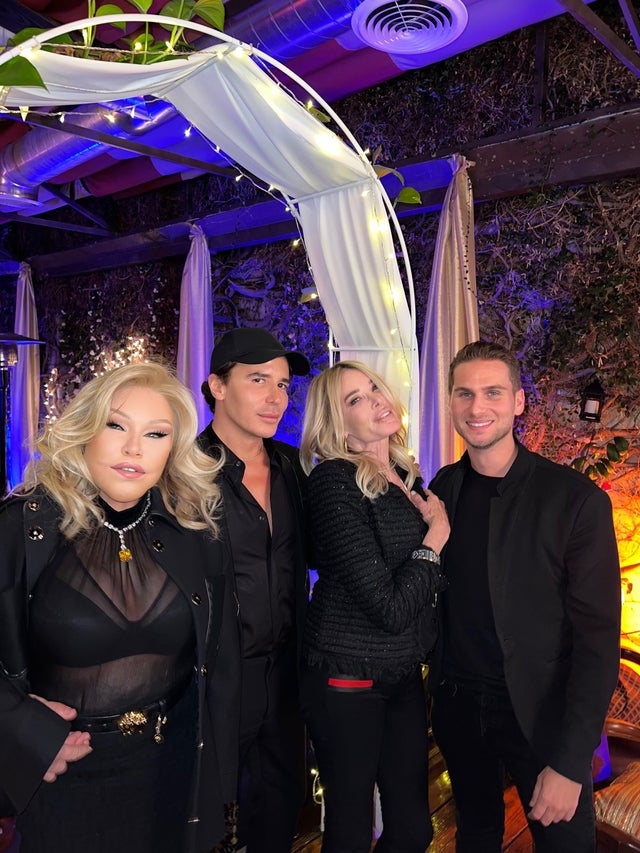 Jocelyn Wildenstein, Lloyd Klein, Christine Peters, and Brandon Cohen