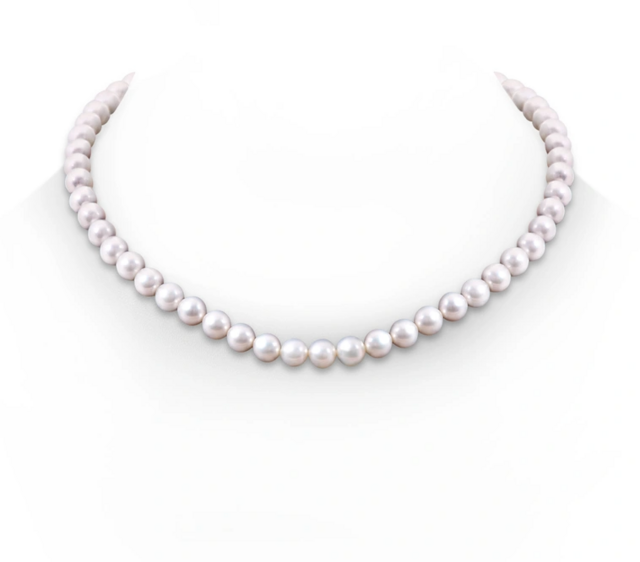 Angara 7-8mm, 18" Single Strand Freshwater Pearl Necklace