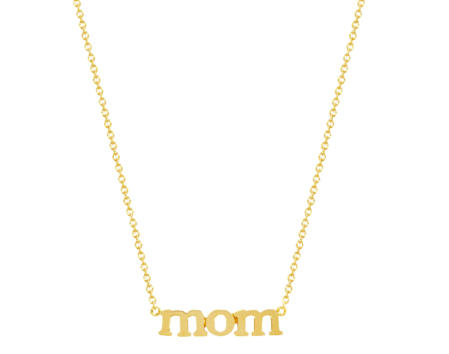 Jennifer Meyer 18k Mom Pendant Necklace