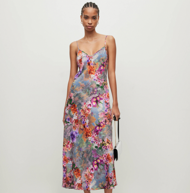 Bryony Lucia Floral Midi Slip Dress