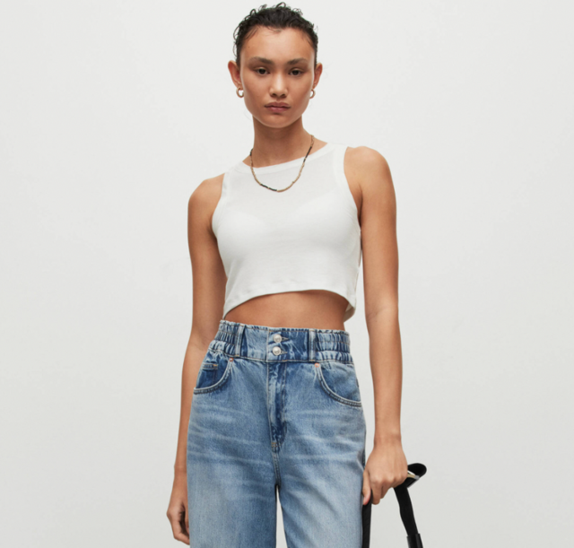 Rina Cropped Sleeveless Tank Top