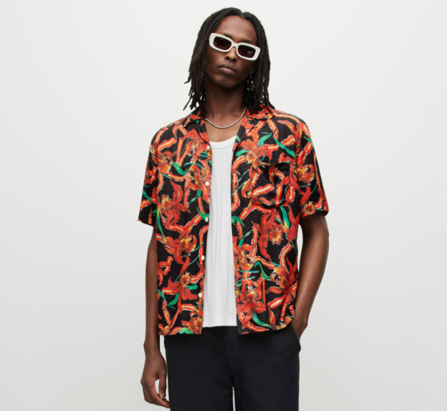 Mesquida Tropical Floral Print Shirt