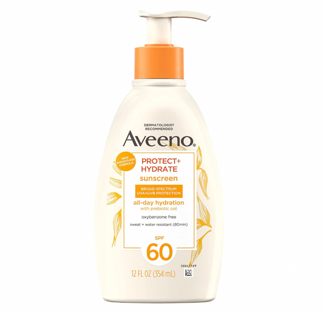 Aveeno Protect + Hydrate Moisturizing Body Sunscreen Lotion with Broad Spectrum SPF 60