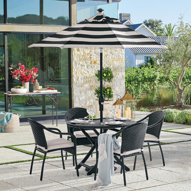 Cafe 5-pc. Curved Back Chairs and Table Set