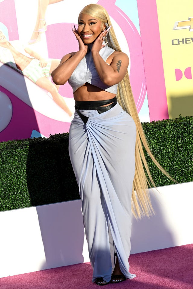 Nicki Minaj attends the World Premiere Of "Barbie" held at Shrine Auditorium and Expo Hall on July 09, 2023 in Los Angeles, California.