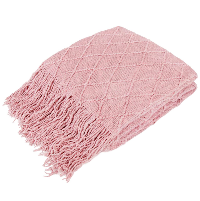 Pavilia Knitted Throw Blanket 