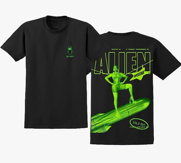 Beyoncé Official Renaissance World Tour Merch Alien Superstar T-Shirt