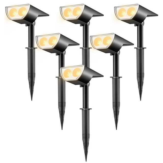 Linkind StarRayS 12 LEDs Landscape Solar Spotlights