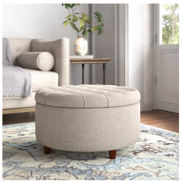 Parker Upholstered Storage Ottoman