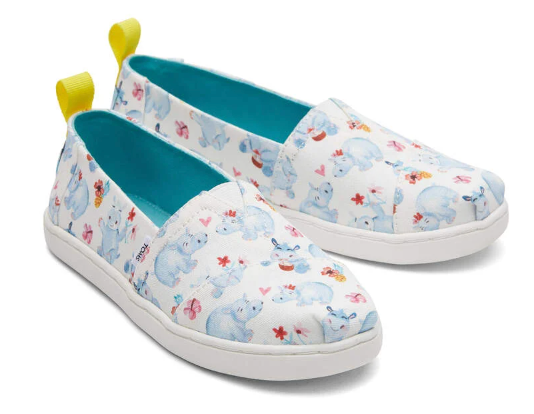 Toms Youth Alpargata Summer Hippos