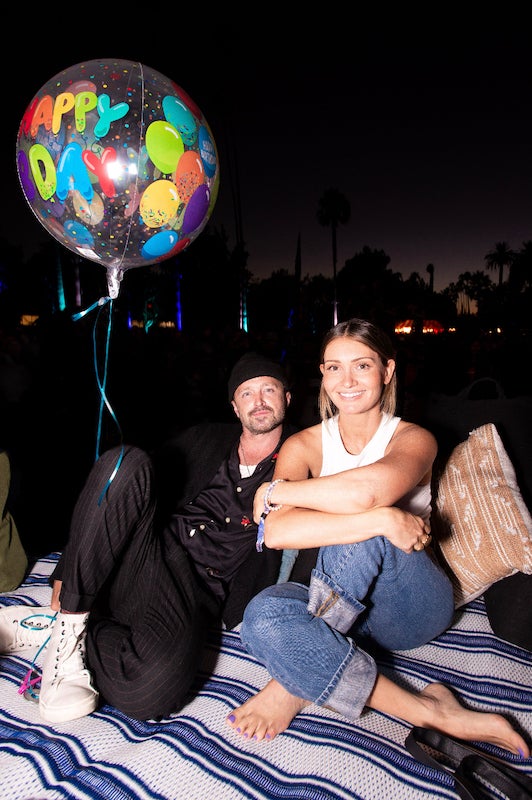 Aaron Paul and Lauren Parsekian