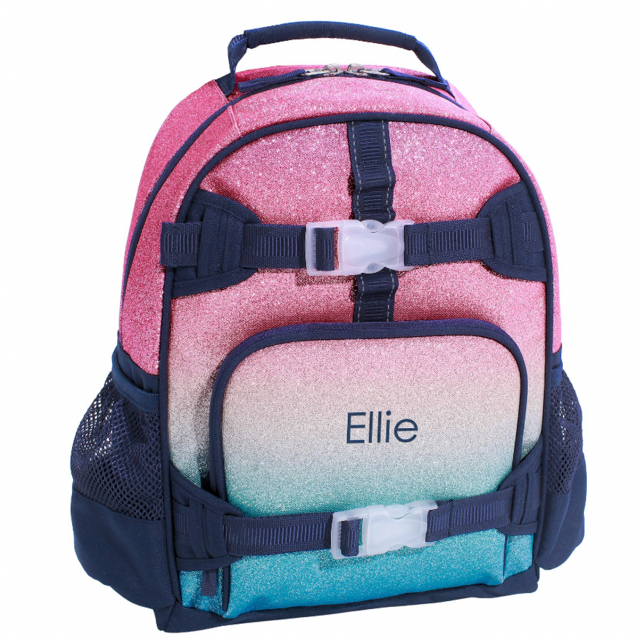 Pottery Barn Kids Mackenzie Rainbow Ombre Sparkle Glitter Backpacks