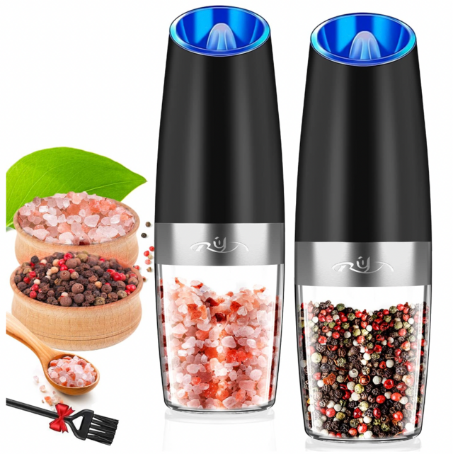 Gravity Electric Salt and Pepper Grinder Set